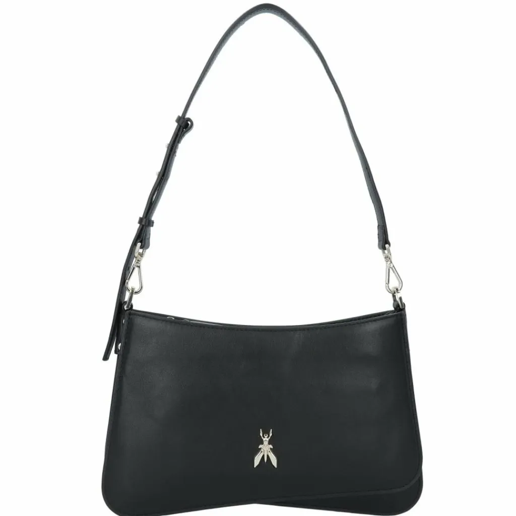 Patrizia Pepe Henkeltaschen|Schultertaschen<Tris Schultertasche Leder 28.5 cm nero