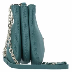 Outlet Patrizia Pepe Tris Umhängetasche Leder 22 cm mineral green