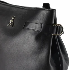 Patrizia Pepe Umhängetasche Leder 30.5 cm nero