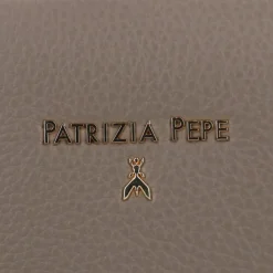 Outlet Patrizia Pepe Umhängetasche Leder 20 cm dark tatami