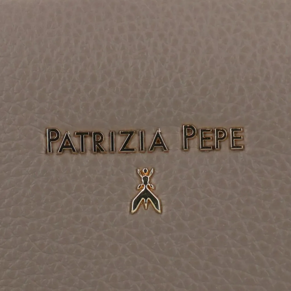 Outlet Patrizia Pepe Umhängetasche Leder 20 cm dark tatami