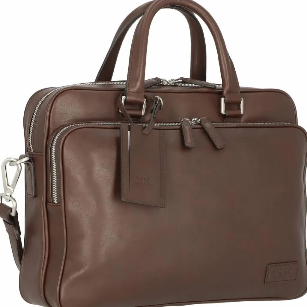 Picard Laptoptaschen|Aktentaschen<Authentic Aktentasche Leder 38 cm Laptopfach cafe