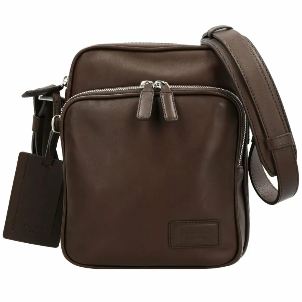 Picard Umhängetaschen<Authentic Umhängetasche Leder 19 cm cafe