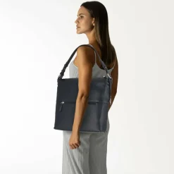 Picard Schultertaschen<Bali Schultertasche Leder 32 cm ozean