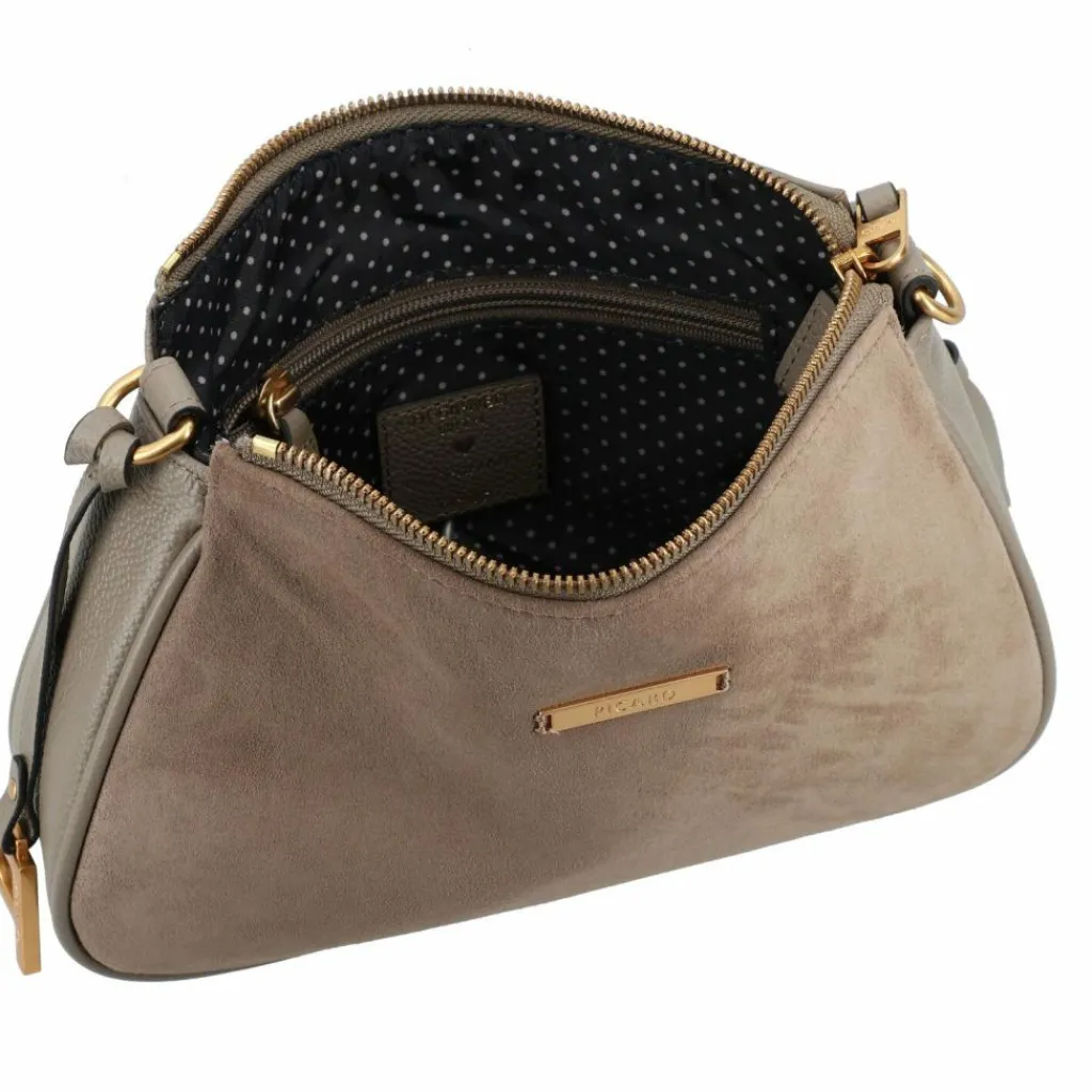 Hot Picard Bellair Umhängetasche Leder 22 cm gravel