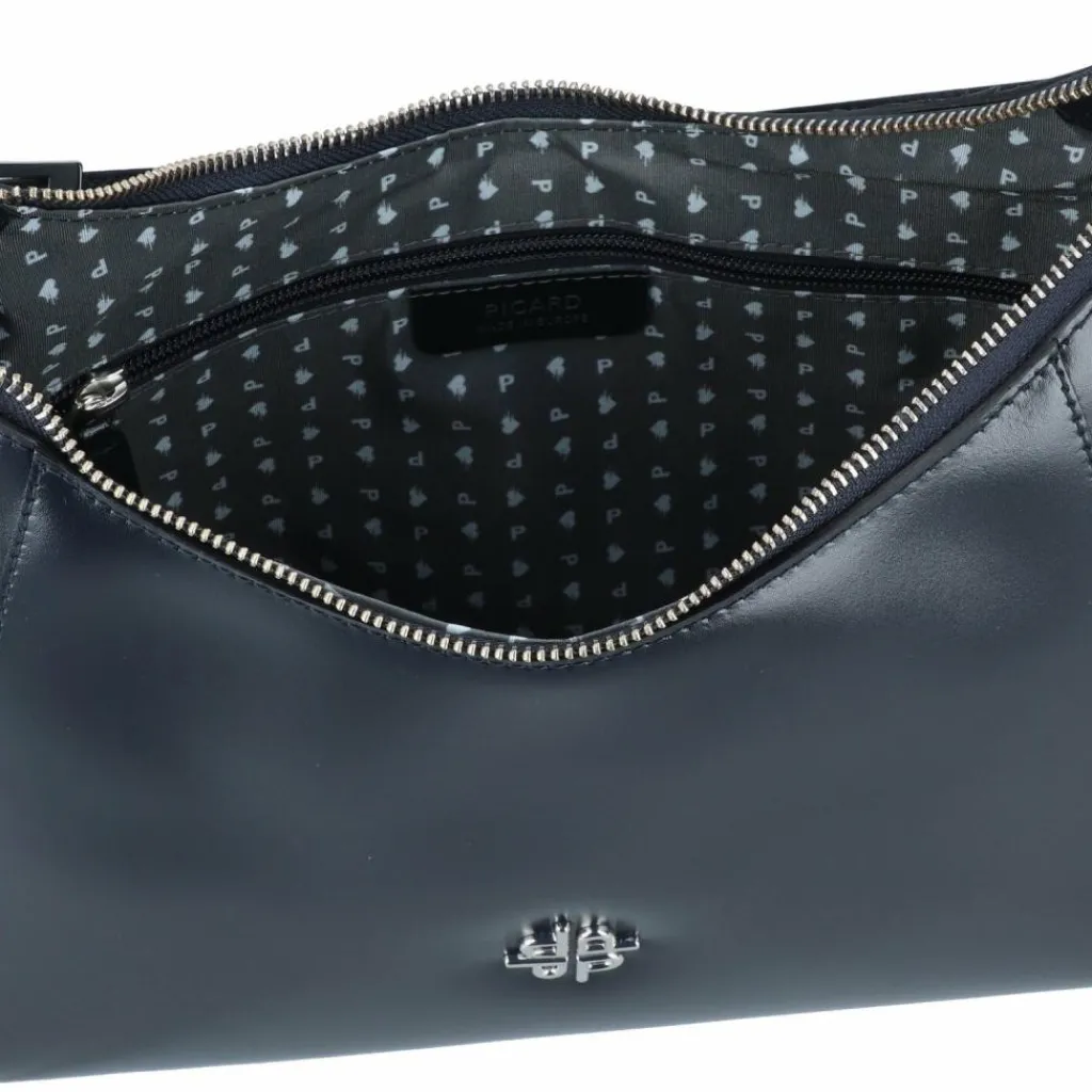 New Picard Black Tie Schultertasche Leder 34 cm ozean