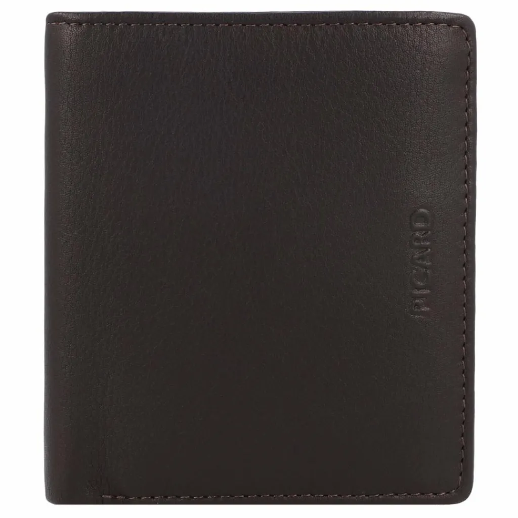 Picard Herrengeldbörsen Querformat<Brooklyn Geldbörse Leder 9 cm cafe