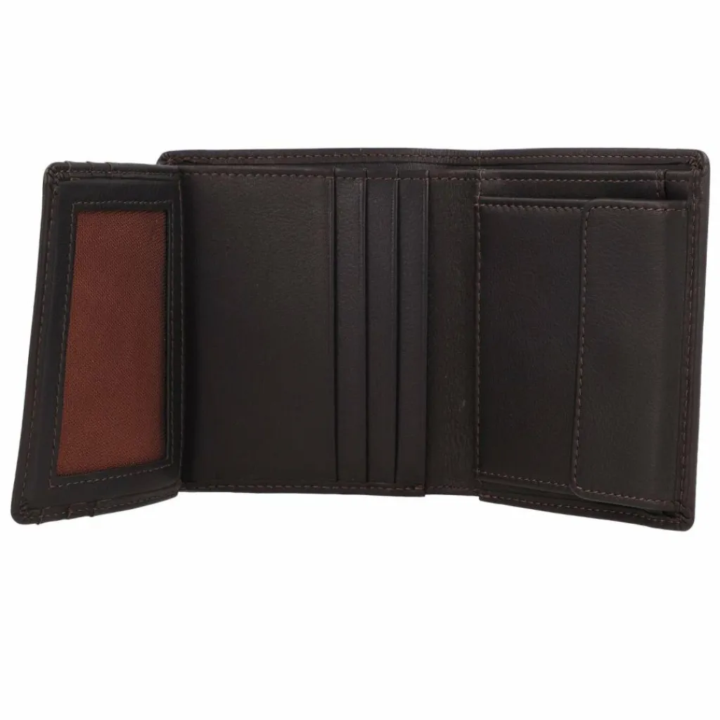 Picard Herrengeldbörsen Querformat<Brooklyn Geldbörse Leder 9 cm cafe