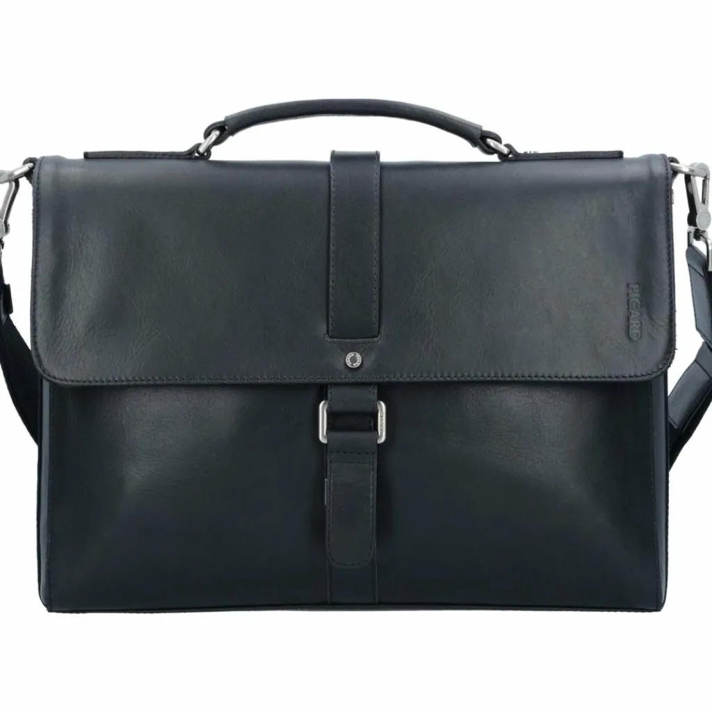 Picard Aktentaschen<Buddy Aktentasche Leder 38 cm schwarz