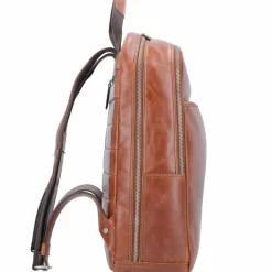 Best Picard Buddy Rucksack Leder 39 cm Laptopfach cognac