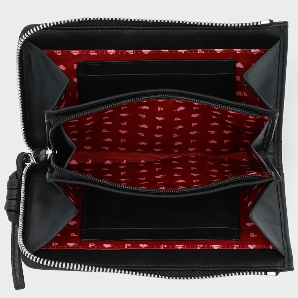 Clearance Picard Donna 1 Geldbörse Leder 10 cm schwarz