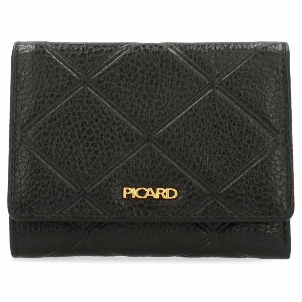 Picard Damengeldbörsen Querformat<Geldbörse RFID Schutz Leder 12.5 cm schwarz