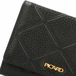 Picard Damengeldbörsen Querformat<Geldbörse RFID Schutz Leder 12.5 cm schwarz