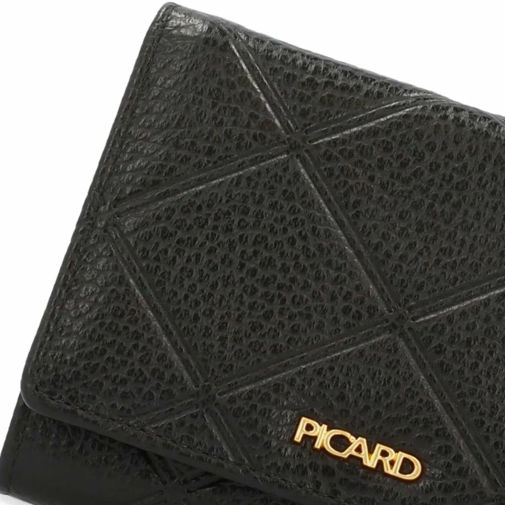 Picard Damengeldbörsen Querformat<Geldbörse RFID Schutz Leder 12.5 cm schwarz