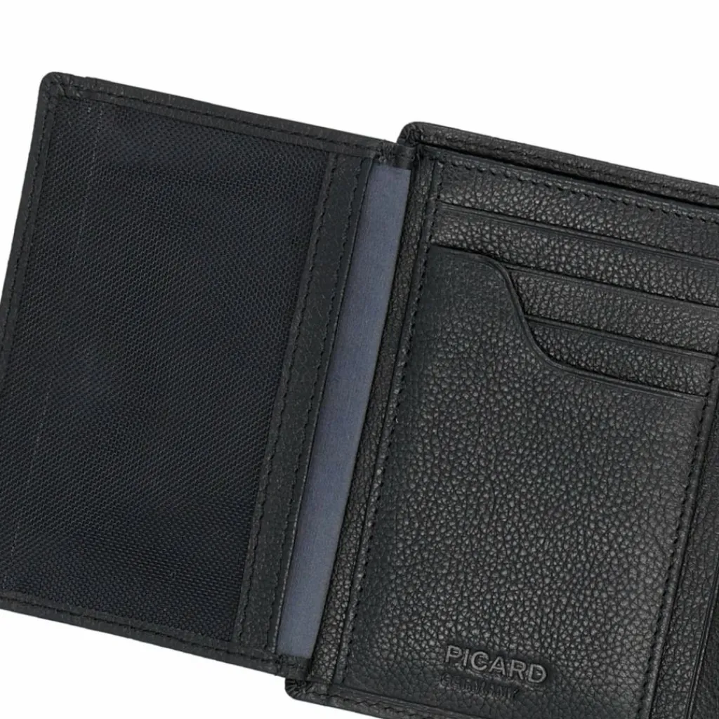 Outlet Picard Horizon 1 Geldbörse RFID Schutz Leder 9.5 cm schwarz