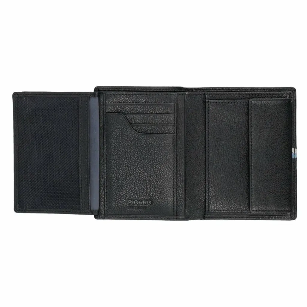Outlet Picard Horizon 1 Geldbörse RFID Schutz Leder 9.5 cm schwarz