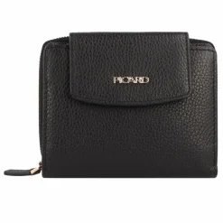 Picard Damengeldbörsen Querformat<Java 1 Geldbörse RFID Schutz Leder 12 cm schwarz