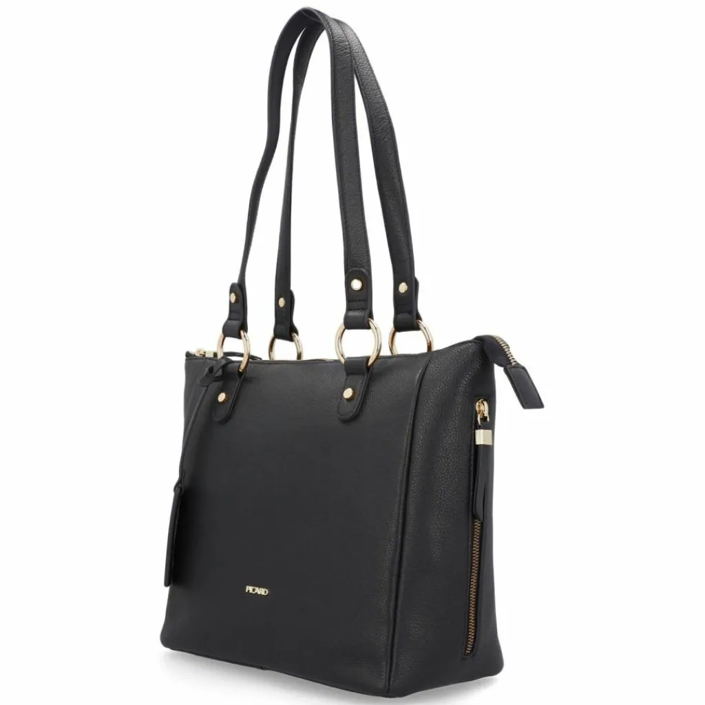Outlet Picard Java Shopper Tasche Leder 36 cm Laptopfach ozean