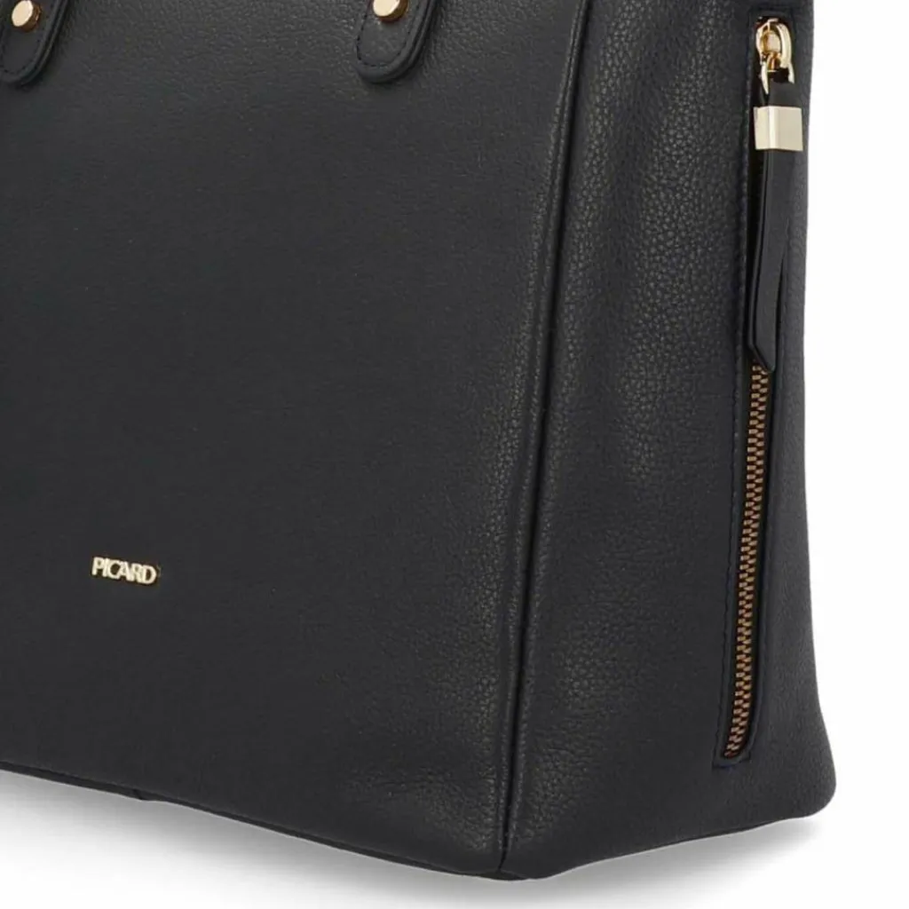 Outlet Picard Java Shopper Tasche Leder 36 cm Laptopfach ozean