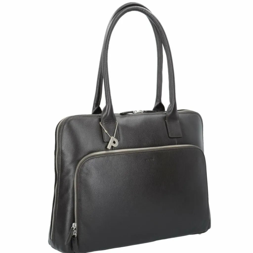 Picard Schultertaschen|Henkeltaschen<Milano Schultertasche Leder 43 cm Laptopfach cafe