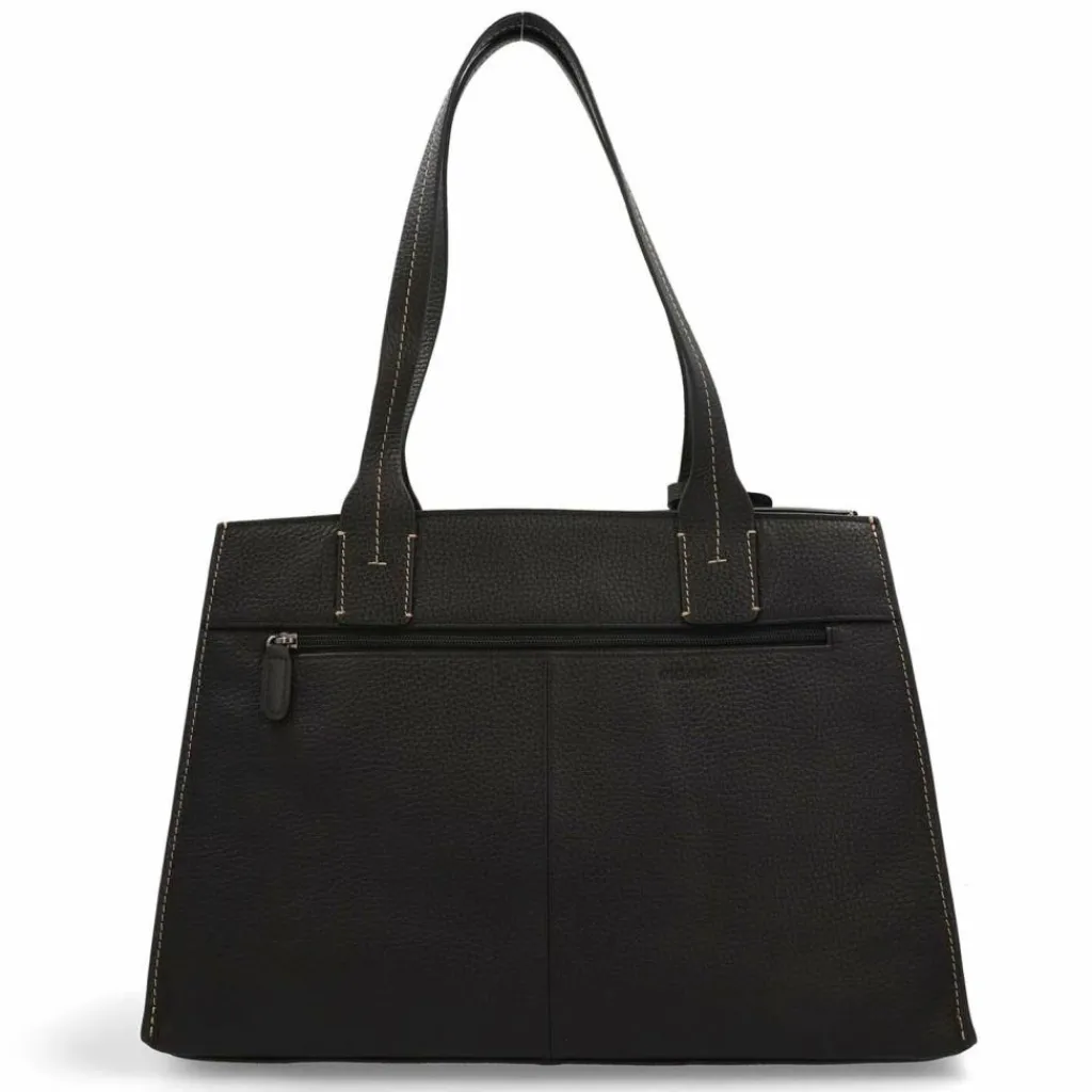 Online Picard Peephole Schultertasche Leder 40 cm schwarz