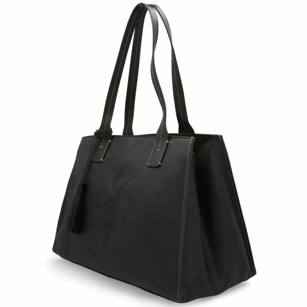 Online Picard Peephole Schultertasche Leder 40 cm schwarz