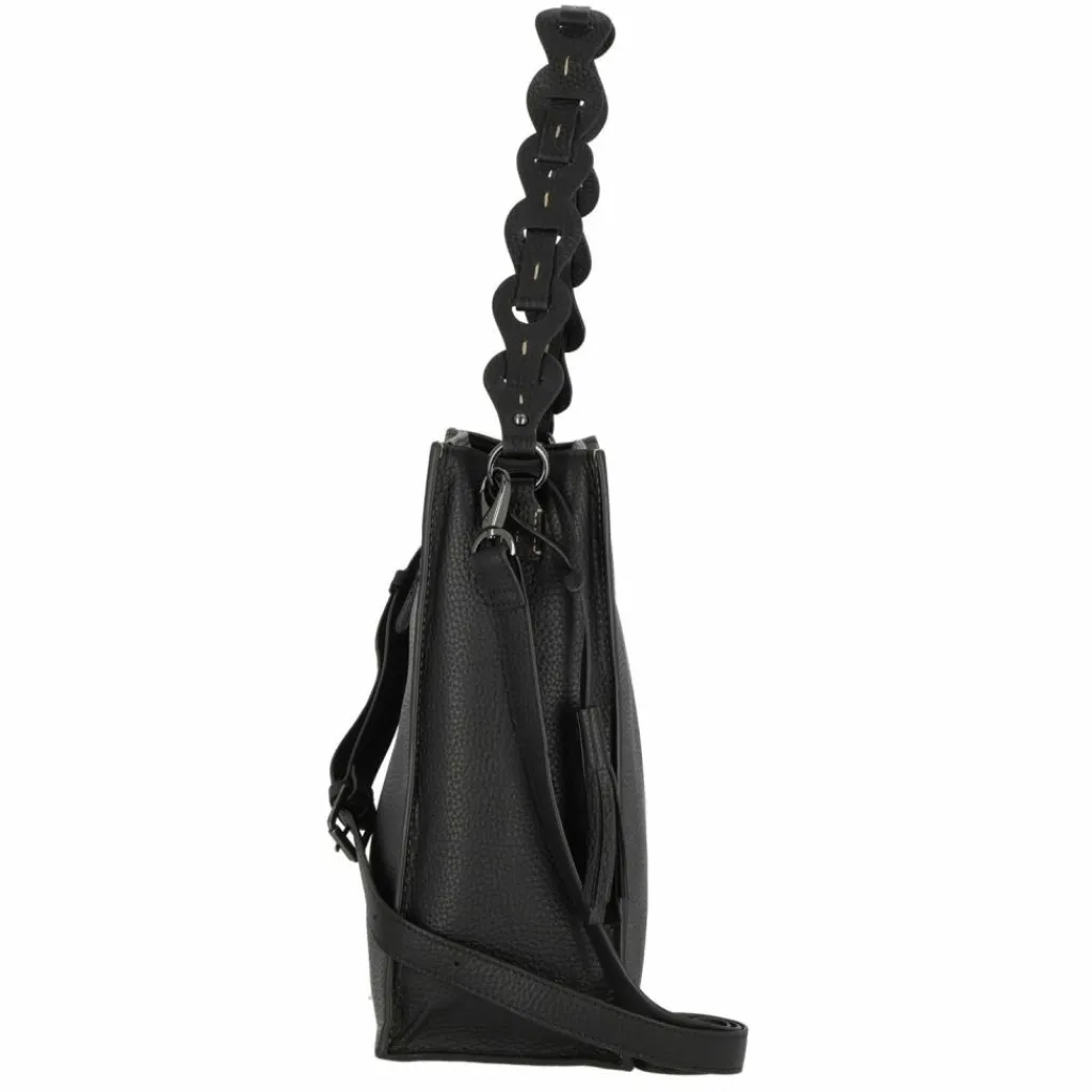 Discount Picard Peephole Schultertasche Leder 28 cm schwarz