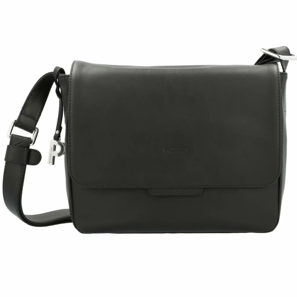 Picard Umhängetaschen<Timeless Umhängetasche Leder 25 cm schwarz