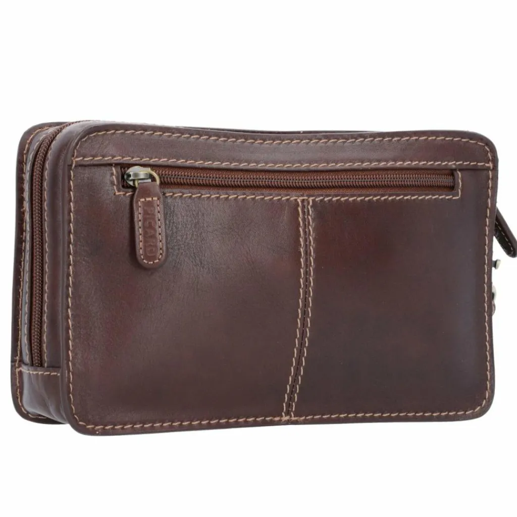 Picard Herrentaschen<Toscana Handgelenktasche Leder 23 cm kastanie