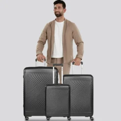 Picard Koffersets Als Hartgepäck|Koffersets 3-Teilig<Vienna 4 Rollen Kofferset 3-teilig mit Dehnfalte black