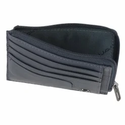 New Piquadro Akron Kreditkartenetui RFID Schutz Leder 11.5 cm blue