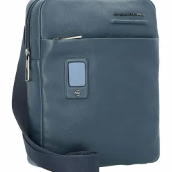 Piquadro Umhängetaschen<Akron Umhängetasche Leder 22 cm blau