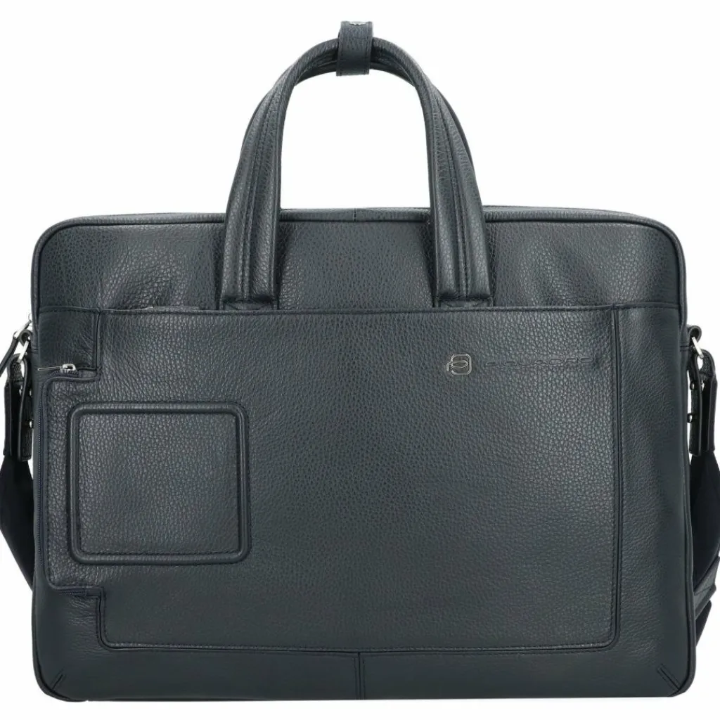 Piquadro Laptoptaschen|Aktentaschen<Aktentasche Leder 44 cm Laptopfach dunkelblau