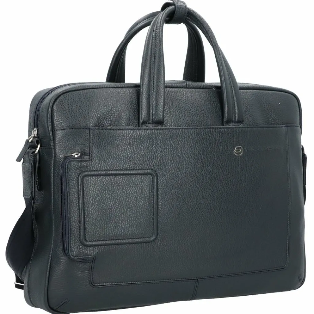 Piquadro Laptoptaschen|Aktentaschen<Aktentasche Leder 44 cm Laptopfach dunkelblau