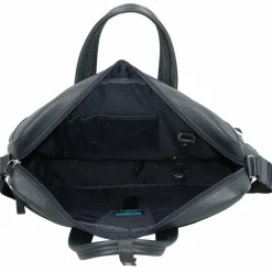 Piquadro Laptoptaschen|Aktentaschen<Aktentasche Leder 44 cm Laptopfach dunkelblau