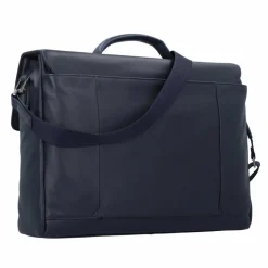 Online Piquadro Aktentasche Leder 42 cm Laptopfach night blue