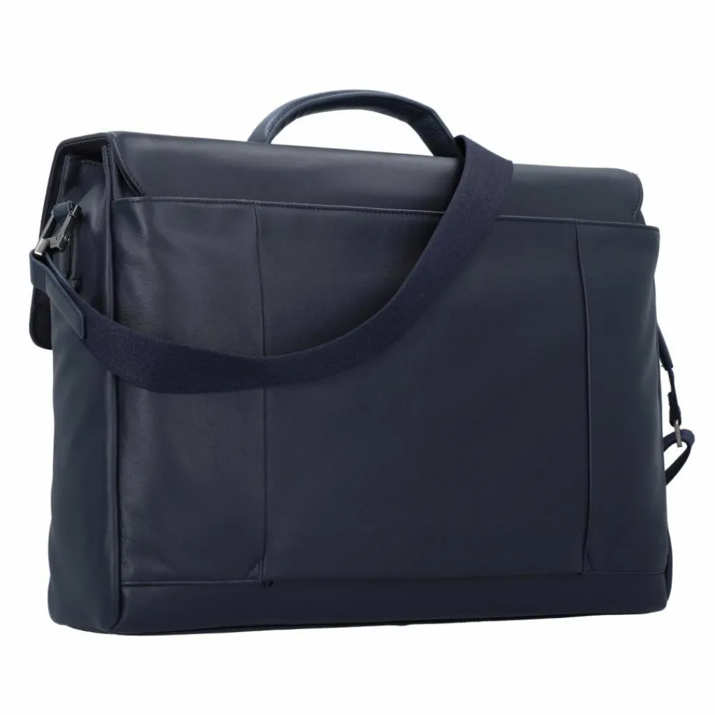 Online Piquadro Aktentasche Leder 42 cm Laptopfach night blue