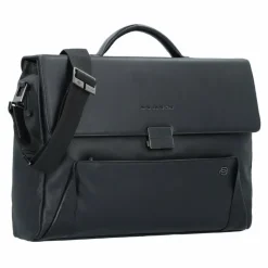 Piquadro Laptoptaschen|Aktentaschen<Aktentasche Leder 42 cm Laptopfach black