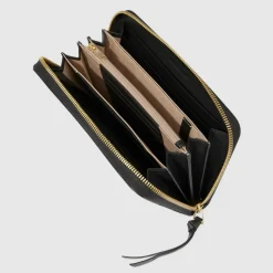 Piquadro Damengeldbörsen Querformat<Ashley Geldbörse RFID Schutz Leder 19 cm black