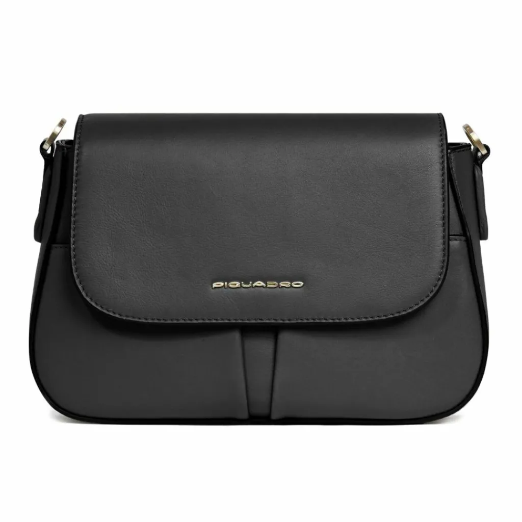 Sale Piquadro Ashley Umhängetasche Leder 25.5 cm black