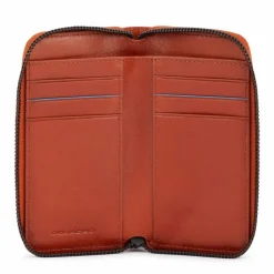Clearance Piquadro B2 Revamp Geldbörse RFID Leder 8 cm tobacco