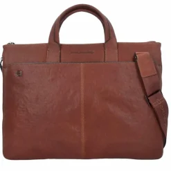 Piquadro Black Square Aktentasche Leder 42 cm Laptopfach