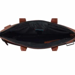 Piquadro Black Square Aktentasche Leder 42 cm Laptopfach