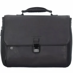 Piquadro Black Square Aktentasche Leder 40 cm Laptopfach