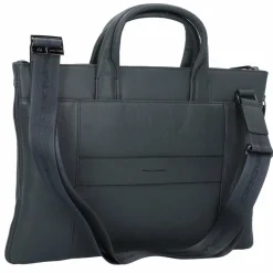 Clearance Piquadro Black Square Aktentasche Leder 42 cm Laptopfach blue4