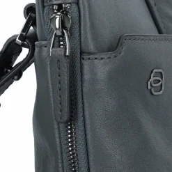 Clearance Piquadro Black Square Aktentasche Leder 42 cm Laptopfach blue4