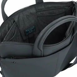 Clearance Piquadro Black Square Aktentasche Leder 42 cm Laptopfach blue4