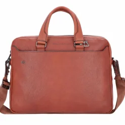 Online Piquadro Black Square Aktentasche Leder 40 cm cuoio