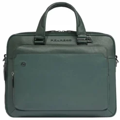 Piquadro Laptoptaschen|Aktentaschen<Black Square Aktentasche Leder 40 cm Laptopfach green