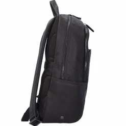 Piquadro Black Square Business Rucksack Leder 39 cm Laptopfach dunkelbraun